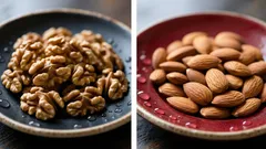 Mandlar eller valnötter: vad är bäst och nyttigast att lägga till i kosten?