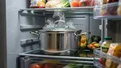 Varför du inte ska ställa varm mat i kylskåpet: konsekvenser för både kylskåpet och maten